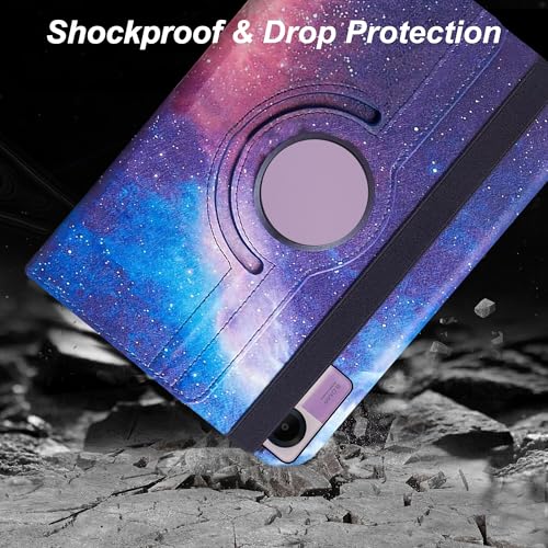 Image of TGK Rotating Flip Cover for Redmi Pad SE 11 inch Printed Case (Galaxy)