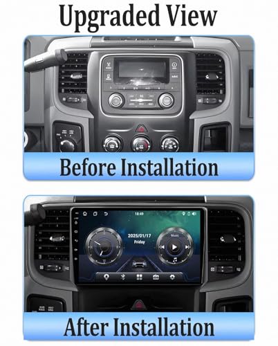 Android Auto y Bluetooth para Dodge Ram 1500 2013-2018 Pantalla Táctil 2