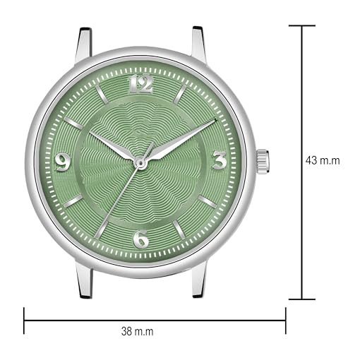Image of Acnos 6 Colors Dial Leather Strap Quartz Analog Watch for Women - Classic & Stylish