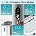 EUHOMY Ice Maker Countertop, Portable Ice Machine with Carry Handle, 26.5lbs Per Day, 9 Cubes in 6 Mins, Auto-Cleaning, with Basket and Scoop, for Home, Kitchen, Camping, RV (Silver)