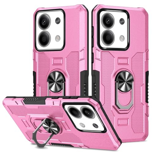 Coque Xiaomi Redmi Note 13 antichoc de qualité militaire avec anneau de support rotatif