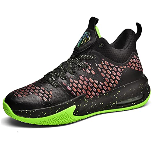 ASHION Boys Girls Shoes Sneakers Kids Shoes Boy's Basketball Shoes for Kids Basketball Shoes Tennis Shoes Non-Slip Sneakers(7,B-red)