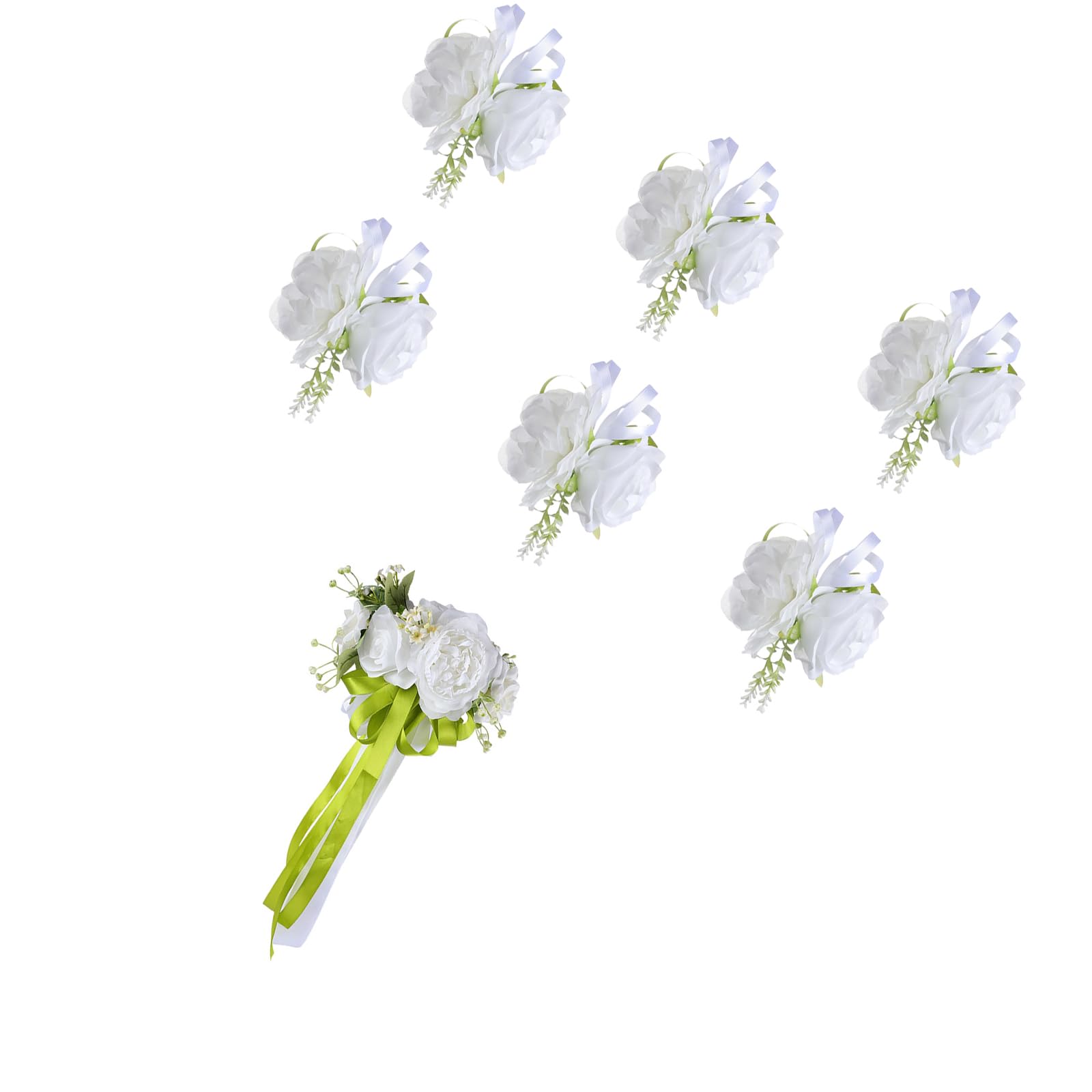 Nucelit Bridal Vehicle Artificial Flower Arrangement Set with Realistic Detail for Ceremony Decorations and Receptions Efficient Wedding Ceremony Flower