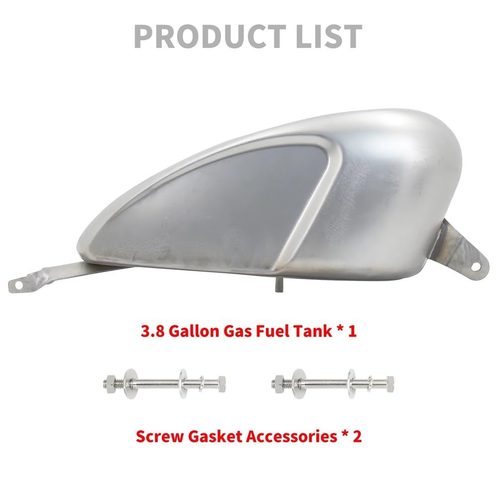Fuel Tank para motocicleta, inyección Gas 12,5l y 3