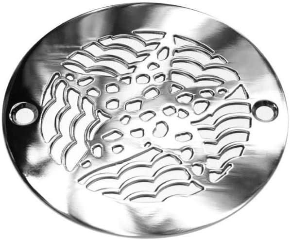 4 Inch Round Shower Drain Cover, Starfish Design