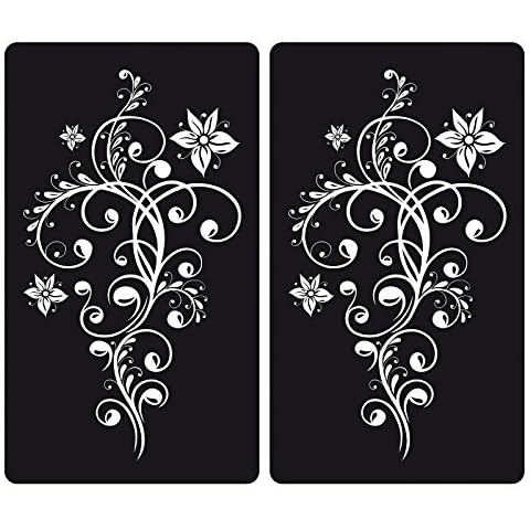 Set of 2 Decorative Glass Chopping Boards Cover
