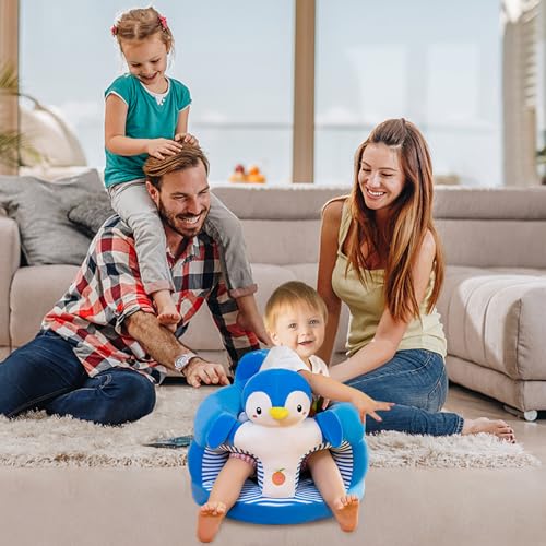 Miniatura 6 de Cucufa Cubierta Del Asiento Del Piso De Bebé, Funda Para Silla De Bebé De Peluche Relleno De Sillón De Bebé Extraíble Y Lavable Para Habitación De Bebé, Sala De Juegos, Parque