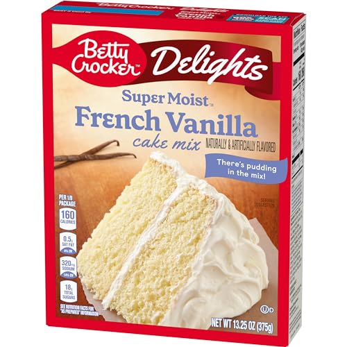 Image of Betty Crocker Cake Mix Super Moist French Vanilla, 13.25 oz (Pack of 12)