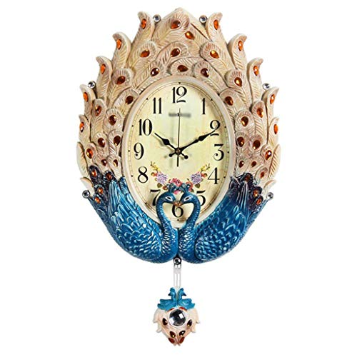 Horloge murale en forme de paon pour sublimer votre décoration de salon