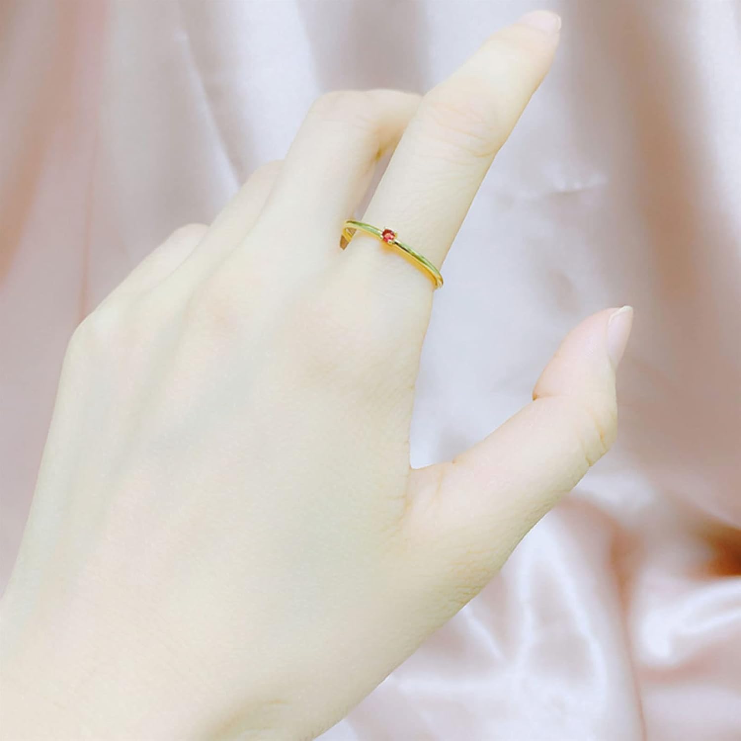 WSX Personalized 10K 14K 18K Gold 1 to 8 Name Birthstone Rings for Women, Infinity Heart Names Ring Custom Birthstone Ring Gift for Her Mother Wife