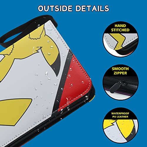 Grapmtkg Trading Card Binder For 400 Pockets With 50 Removable Sleeves Of 4 Pocket Cards Binder Collection Small Album With Zipper And Waterproof Case Cards Storage Holder Gift For Boys Girls C #TOP1