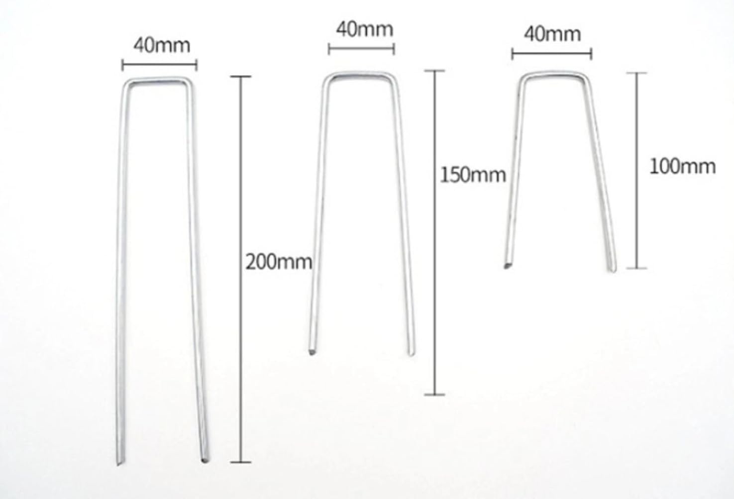 U-Shaped Ground Nails, Lawn Nails, Plastic Film Nails, Metal U-Nails, Gardening Ground Cloth Nails, Anti-Grass Cloth, Fixed Ground Nails, Galvanized Steel