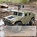 Skymaker H1 RC Crawler, 4WD Military Car with Cannon and Winch Accessory, RTR Off-Road Remote Control Cars for Adults Linkage Carlights and Steering Wheel (Olive Green)