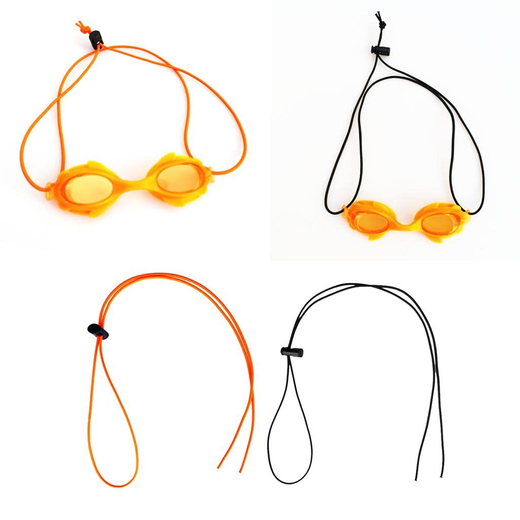RNXRZANK 2X Adjustable Elastic Rubber Swim Goggles Strap Dive Strap Replacement