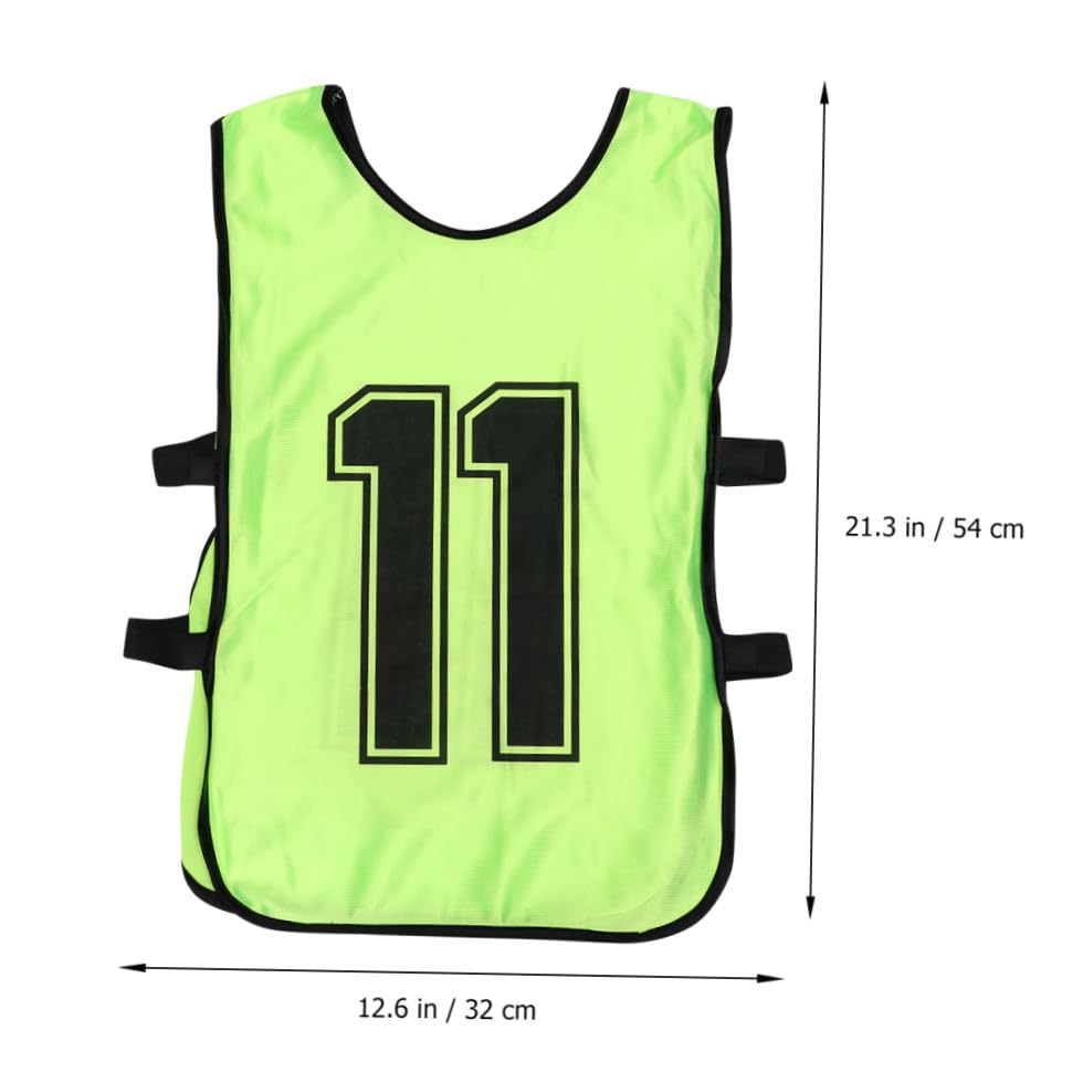 Chaleco de fútbol para niños TOYANDONA pack de 6 petos de entrenamiento transpirables 4