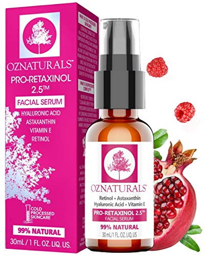 OZNaturals Anti Aging Retinol Serum -The Most Effective Anti Wrinkle Serum Contains Professional Strength Retinol+ Astaxanthin+ Vitamin E - Get The Dramatic Youthful Results Youâ€™ve Been Looking For