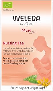 WELEDA Nursing Tea 40g | Breastfeeding Organic Tea with Fennel & Fenugreek Seed | 20 Teabags