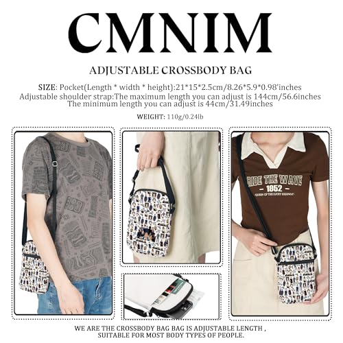 CMNIM Crime TV Show Gifts Talk To Me Baby Girl Crossbody Bag Spencer Reid Merch for Crime Fans Shoulder Purse2