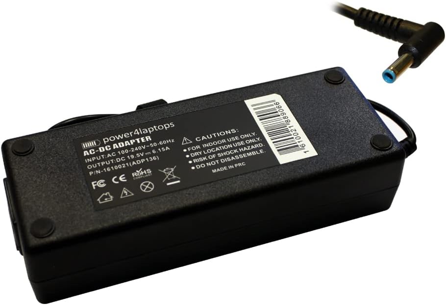 Power4Laptops AC Adapter Laptop Charger Power Supply Compatible With HP Pavilion 15-n200nx