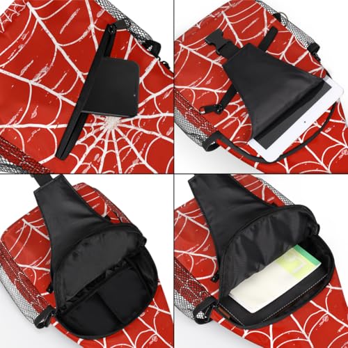 Mochila tipo sling red spiders para mujer y hombre miniatura 5