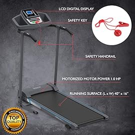 SereneLife Folding Treadmill – Foldable Home Fitness Equipment with LCD for Walking & Running – Cardio Exercise Machine…