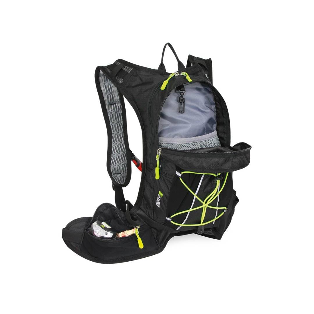 Marsupio Zaino Tecnico DALFA da Bike/Runner 10 Liltri Nero Verde