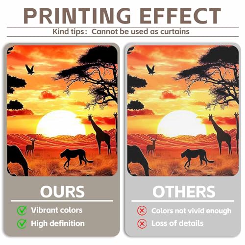 Fondo Fotográfico Silueta Animales Africanos 7x5ft miniatura 4