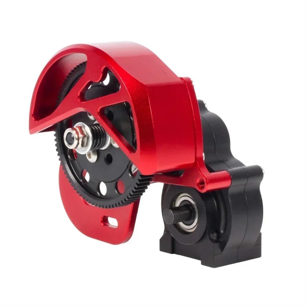 1/10 RC Crawler Gearbox With Motor Compatible With -10 SCX-10 II VS4-10 Chassis Upgrade(RED)