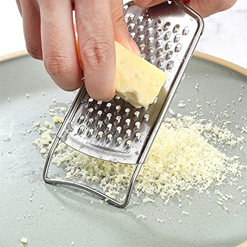 To Encounter Cheese Grater, Zester Grater, Stainless Steel Grater For Ginger, Garlic, Nutmeg, Chocolate, Vegetables, Lemon, Dishwasher Safe, Set Of 5 (Grey) #TOP7
