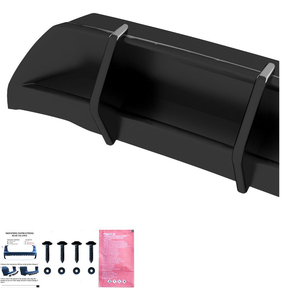 Heckdiffusor kompatibel mit Audi A3 8Y Limo/SB 2020–2024 Rear Valance