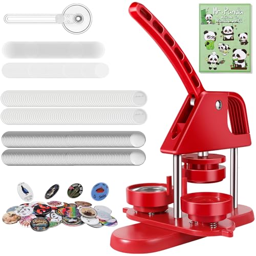 Hicdaw 58MM (2.25 inch) Button Maker Machine Button Maker Kit - Want It All