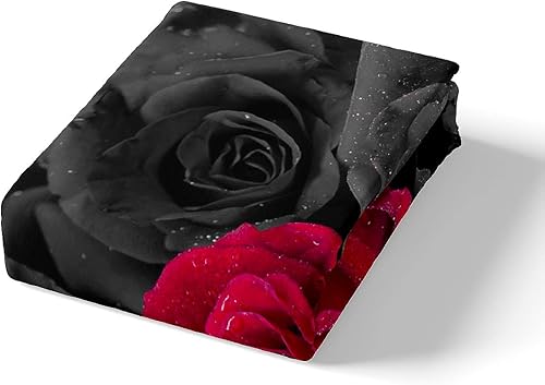 Miniatura 3 de Feelyou Juego de funda de edredón con estampado floral de rosas, funda de edredón romántica para niños, niñas, niños, adolescentes, decoración de
