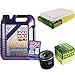 Produktbild QR-PARTS 69363657 Filter Set Inspektionspaket 5 Liter Liqui Moly Motoröl Leichtlauf High Tech 5W-40 MANN-FILTER Luftfilter Ölfilter