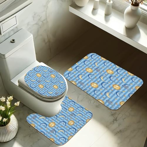 Ensemble de rideaux de douche en tissu imperméable 183x183 cm