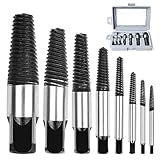 JMMRRR Broken Water Pipe Extractor 8pcs, Broken Water Pipe Screw Extractor for Removing Stripped Screws and Broken Bolts, Damaged Screw Broken Bolt Water Pipe Remover Set