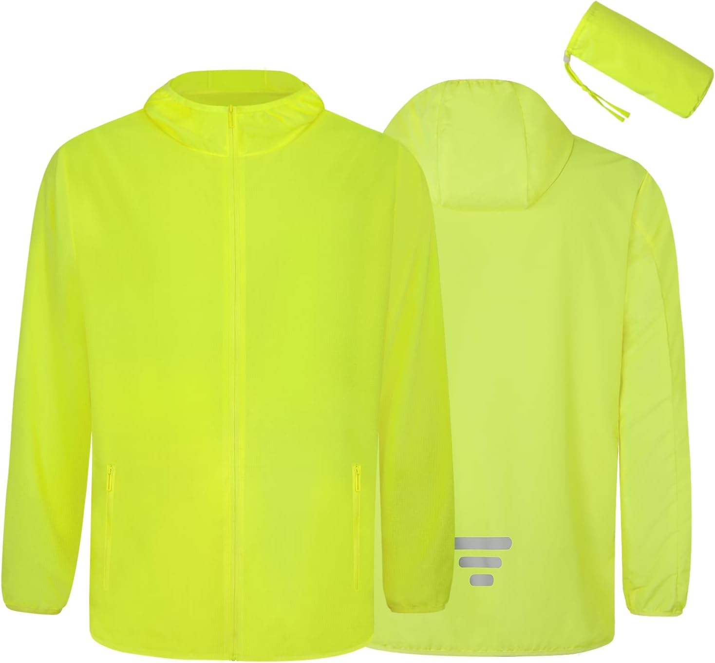 TCCFCCT Men's UPF 50+ Full Zip Sun Protection Hoodie Long Sleeve Light Jacket Sun Shirts for Men Hiking Fishing Zip Pockets