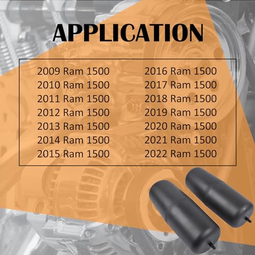 Bicos 60818HD Air Lift 1000HD Air Helper Springs Fits for 2009-2022 Ram 1500 Rear Air Spring Kit Suspension Load Leveling Kit
