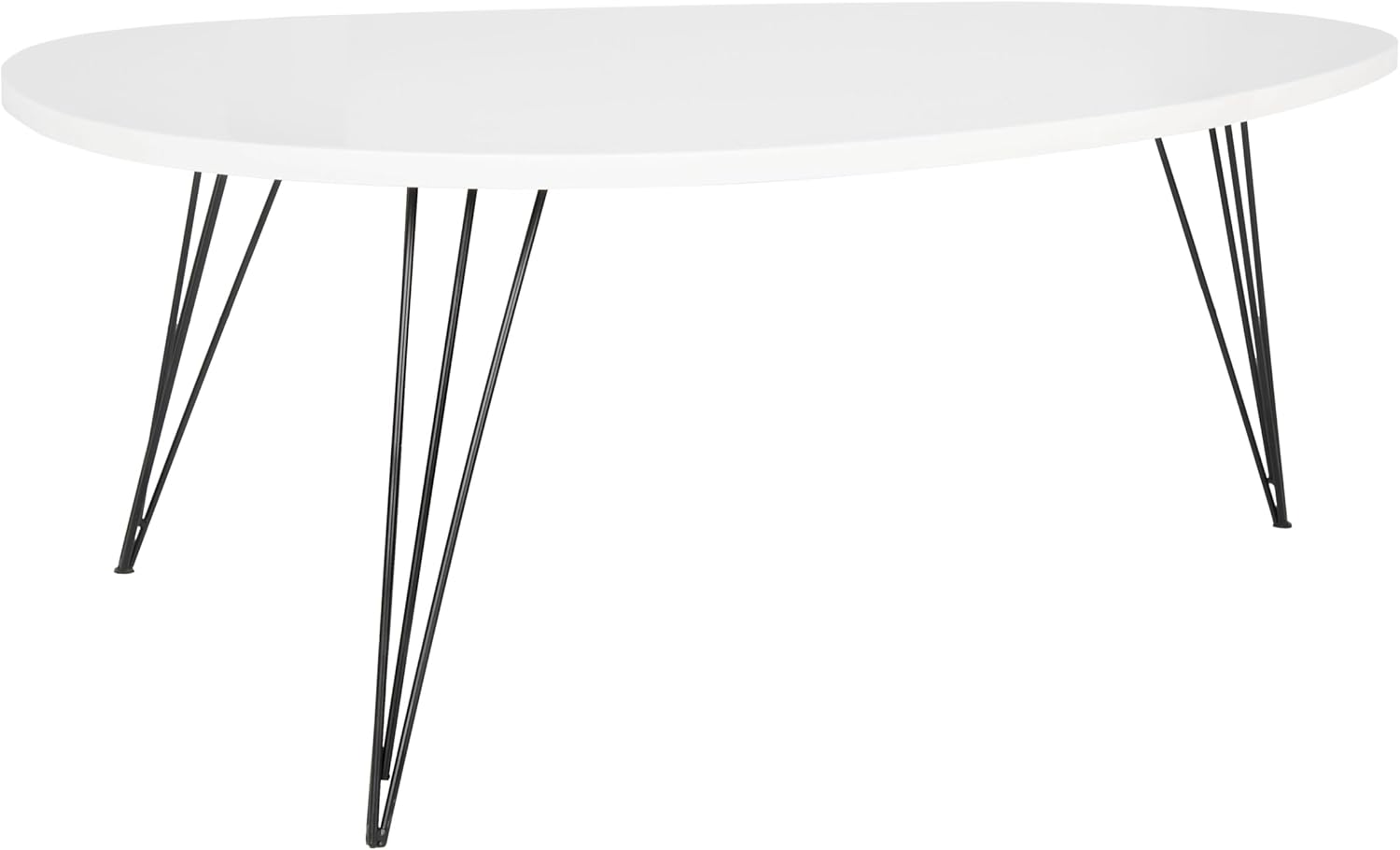 Safavieh Home Collection Wynton Mid-Century Modern White and Black Coffee Table