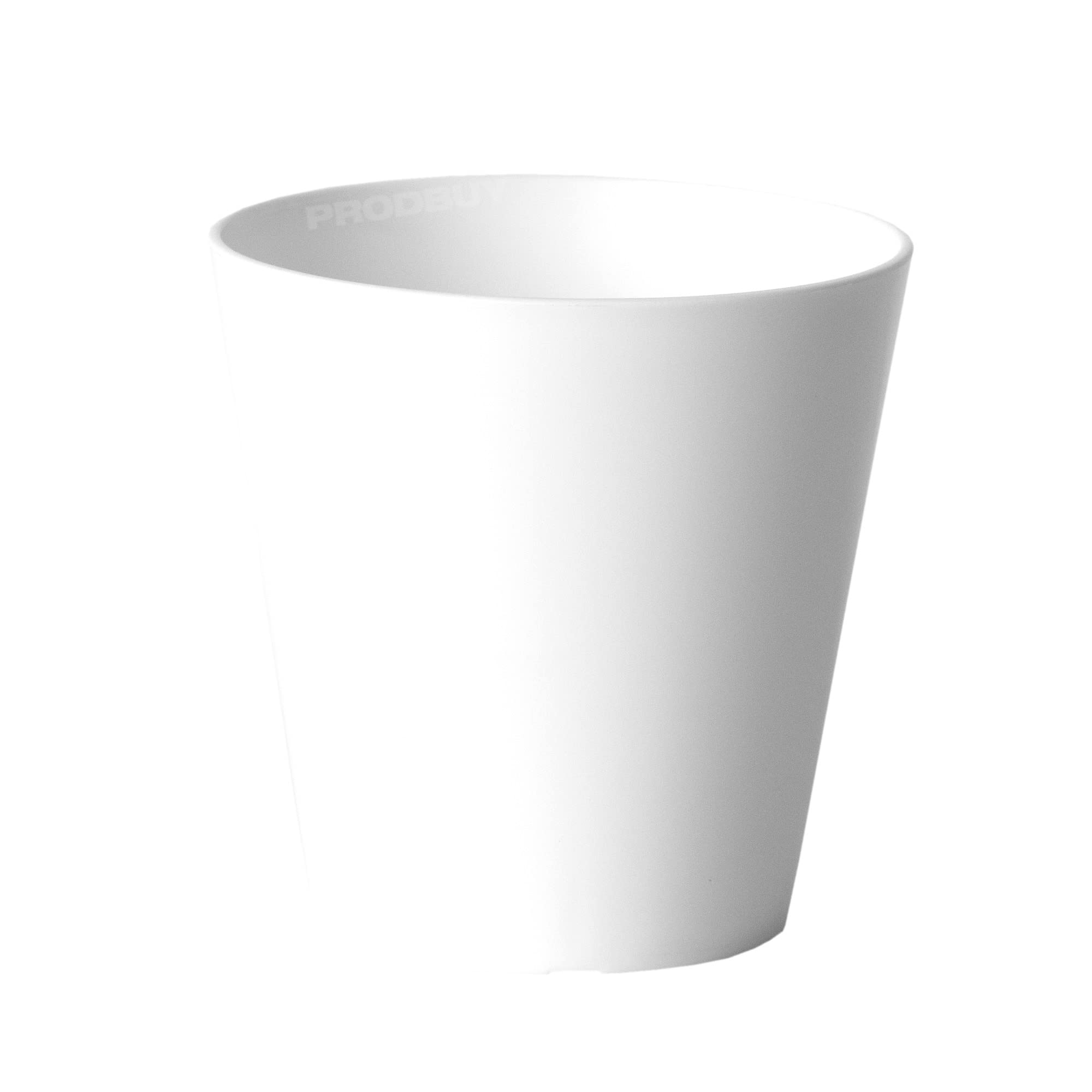 ProdBuy Limited 2 x 14cm Round Plastic Plant Pot Cover Troughs (White)