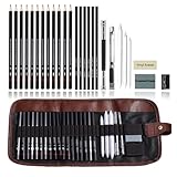 24 pack Crayola lápices de colores duales Up & Downs bajan a su menor precio VIDA4U 27Pcs Kit de Lápices de Dibujo Profesional para Bocetos y Pinturas, Bolígrafos de Carboncillo y Juego de Arte de...