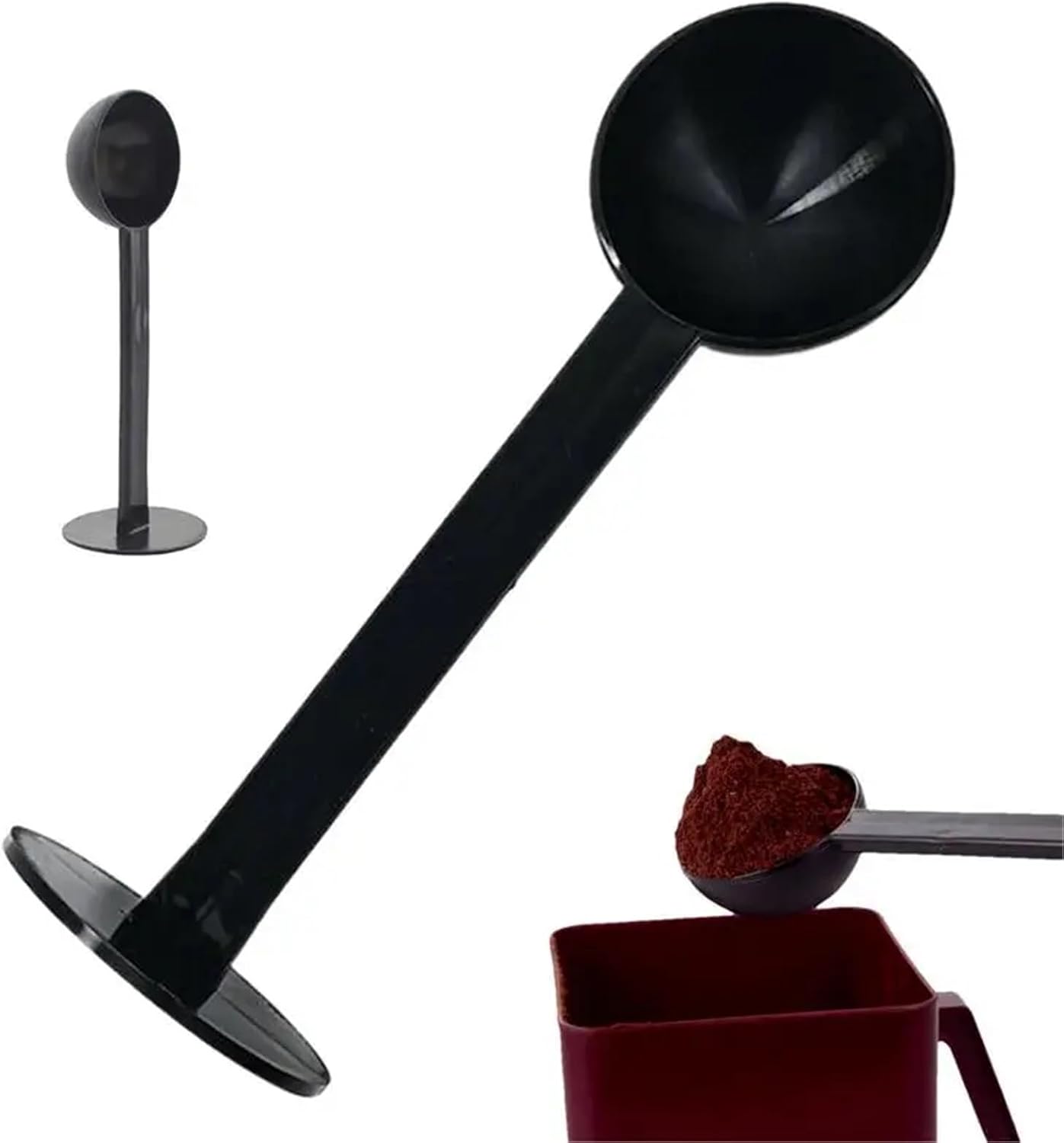 Coffee Scoop 4pcs Coffee Spoon Tamping Scoop 2 in 1 for Powder Coffeeware Measuring Tamper Plastic Kitchen Accessories