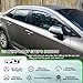 APILT Outside-Mount Rain Guards Window Visors for 2020-2026 Toyota Corolla Sedan (NOT for Hatchback) Full-Size Wind Vent Deflectors Car Accessories Dark Smoke 4-Piece Set with Thicker