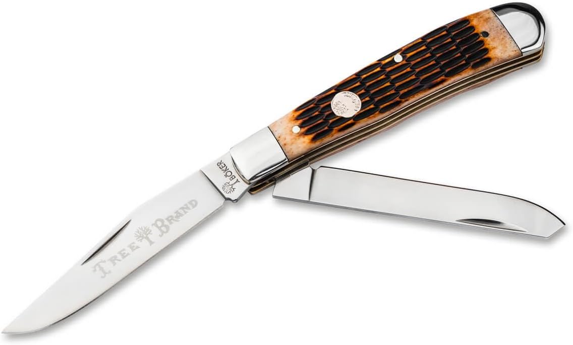 BOKER Traditional Series 2.0 Trapper, CPM-D2 Dual Blades, Slip Joint, Made in Solingen Germany (2024 Models)