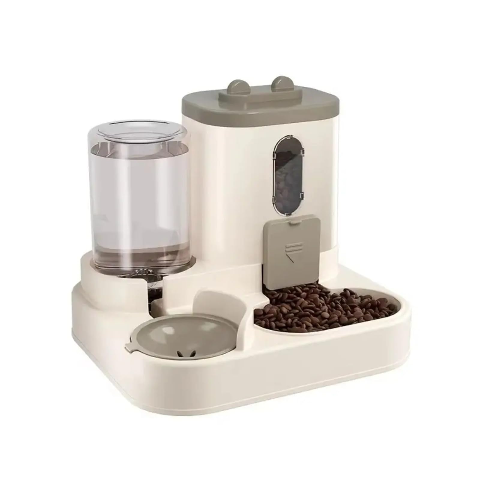 Un grazioso distributore automatico di cibo e acqua for gatti 2 in 1(Pink)