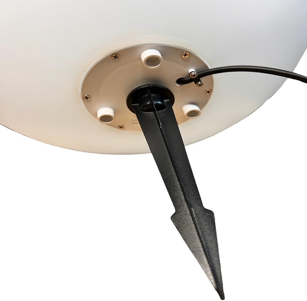 Lampada a Sfera da Giardino da terra, Design Elegante, Attacco E27, Resistente agli Agenti Atmosferici ip65, illuminazione da esterno (30cm)
