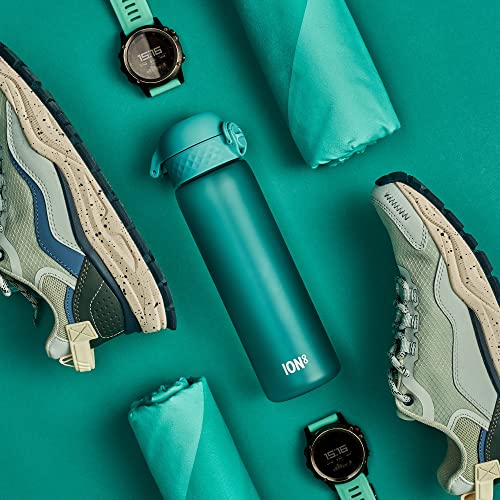 Ion8 Water Bottle, 500 ml/18 oz, Leak Proof, Easy to Open, Secure Lock, Dishwasher Safe, BPA Free, Hygienic Flip Cover - Image 2