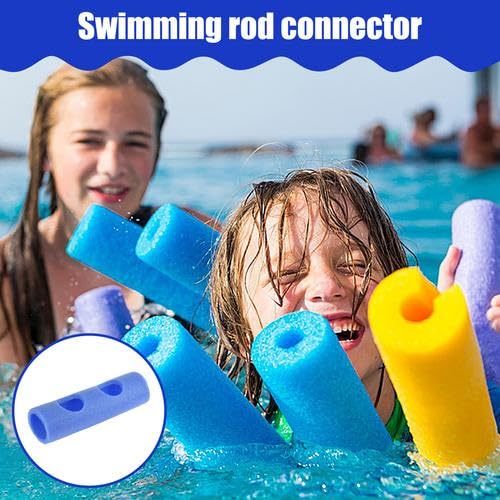 Miniatura 5 de Juego De 2 Churros Piscina Espuma Con 2 Con Conector De Fideos Para Nadar, Pool Noodles Para Entrenamiento De Natación Para Niños Y Adultos