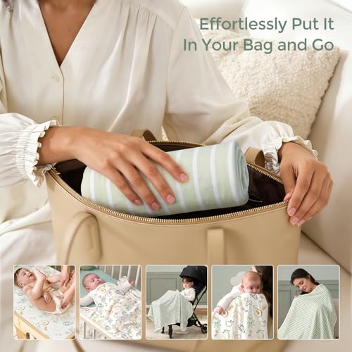 Image of Momcozy Baby Towel with Hooded - Ultra Soft & Absorbent Large Bath Towel Set for Comfort & Gentle on Baby's Skin - Shower Gift & Bath Essential & Baby Registry Search for Newborn,Infant,Toddler,Kids