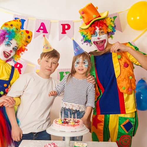 Cheerland 15 pcs Rainbow Hats for Kids Colorful Party Hats Paper Cone Hats Craft Fun Hats Party Supplies - Thumbnail 5