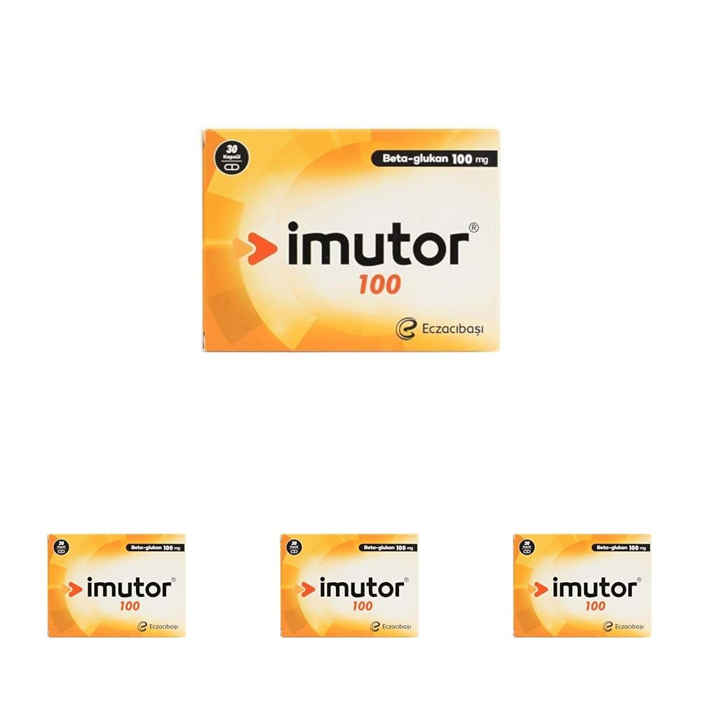 Imutor 100 30 Kapsül - Beta Glukan - Bağışıklık (4 paketi)